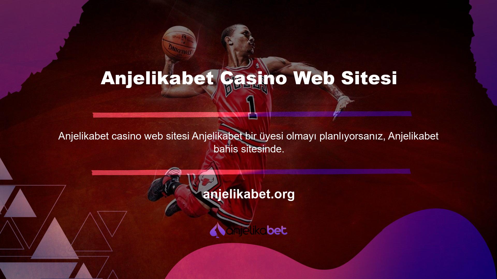 Anjelikabet casino web sitesinde